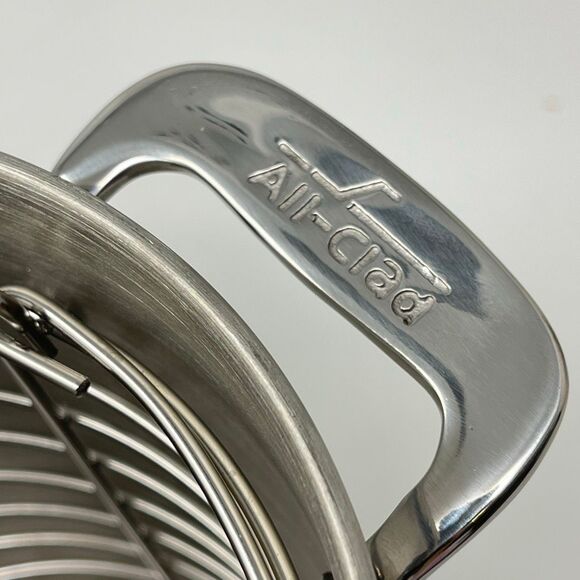 All-Clad Stainless Steel Asparagus Vegetable Pot with Steamer Basket No Lid - Picture 10 of 11